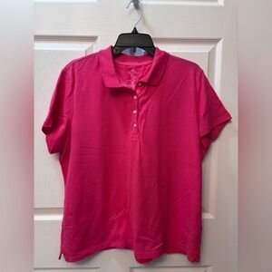St. John’s Bay Women's Pink Polo Shirt
